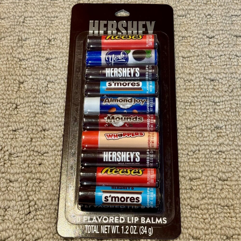 10 Pack Hershey Lip Smacker Lip Balm